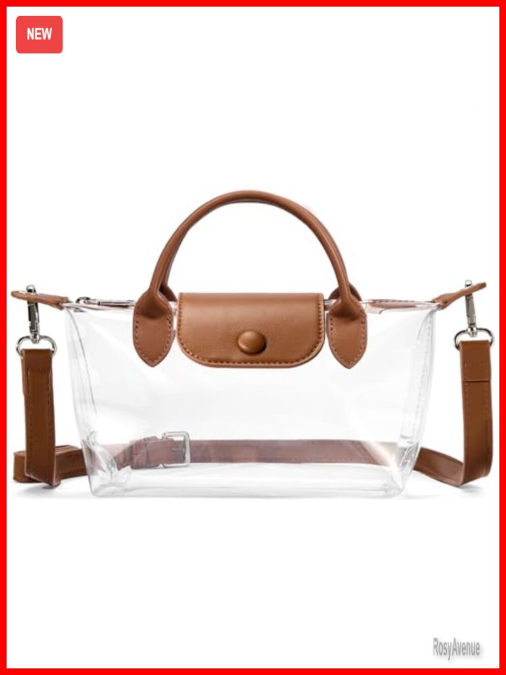 Clear Stadium Approved Crossbody Purse Handbag for Concerts Sports Events